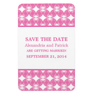 Modern Deco sparen de Magnet van de Datum, Roze Magneet