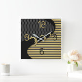 Modern Deco Vierkante Klok (Huis)
