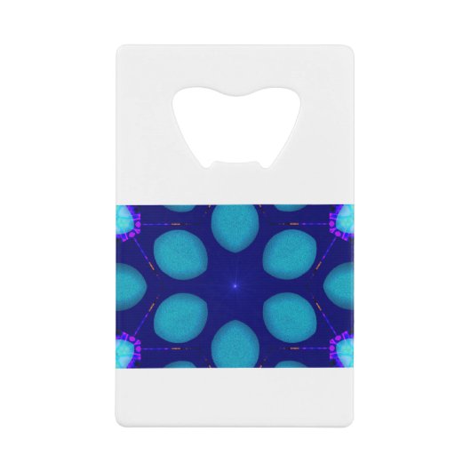 MODERN_Decoratie_LICHTE STAR_BLUE Creditkaart Flessenopener (Voorkant)