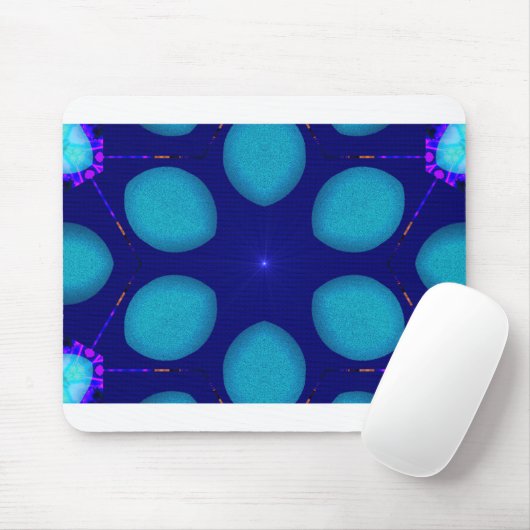 MODERN_Decoratie_LICHTE STAR_BLUE Muismat (Met muis)