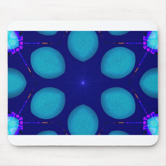 MODERN_Decoratie_LICHTE STAR_BLUE Muismat (Voorkant)
