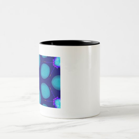 MODERN_Decoratie_LICHTE STAR_BLUE Tweekleurige Koffiemok (Center)