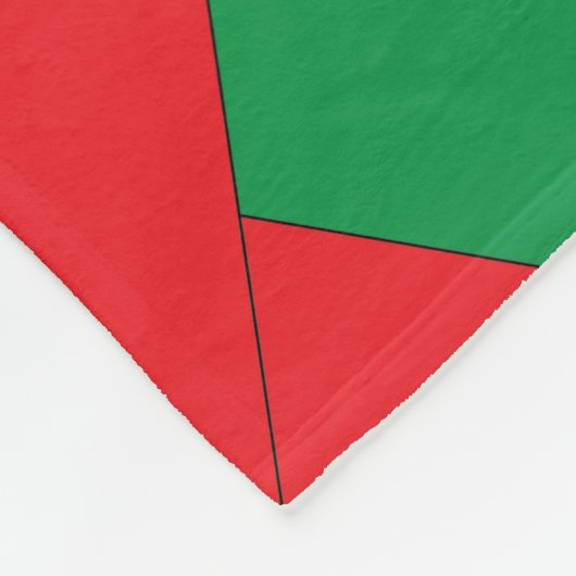 Modern decoratief kleurrijk geometrisch patroon fleece deken (Hoek)