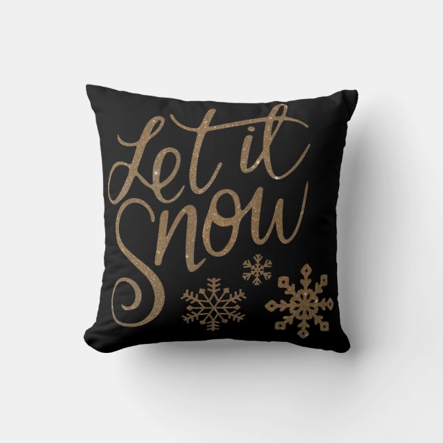 Modern Decoratief laat het sneeuwkristal Snowflake Kussen (Voorkant)