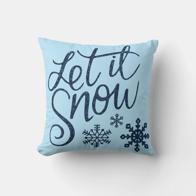 Modern Decoratief laat het sneeuwkristal Snowflake Kussen (Voorkant)