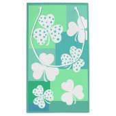 Modern Decoratief Sint Patrick's Day Design | Klein Cadeauzakje (Achterkant)