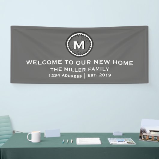 Modern Decoratief Welkomstfeest Spandoek (Beurs)