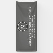 Modern Decoratief Welkomstfeest Spandoek (Verticaal)