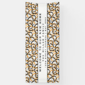 Modern Decoratief Welkomstfeest Spandoek (Verticaal)