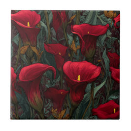 Modern Decorative Calle Lilies  Tiles  For Kitchen Tegeltje
