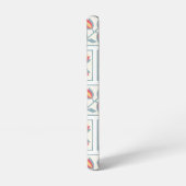 Modern Decorative Flowers Pattern Samsung Galaxy Hoesje (Linkerkant)