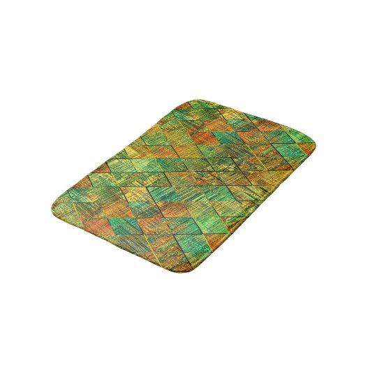 Modern Decorative Geometric Stained Glass Badmat (Gekanteld)