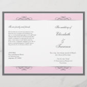Modern Decorative Wedding Program Flyer (Voorkant)