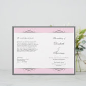 Modern Decorative Wedding Program Flyer (Staand voorkant)