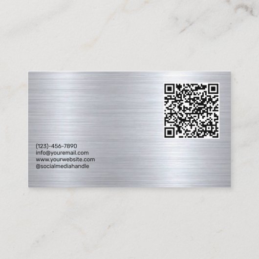 Modern Deejay DJ Music Beat Professional Visitekaartje (Achterkant)