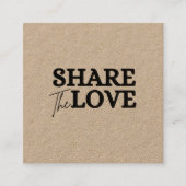 Modern Deel de liefdeskraft verwijst een vriend Aanbevelingskaartje (Voorkant)