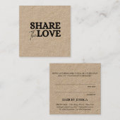 Modern Deel de liefdeskraft verwijst een vriend Aanbevelingskaartje (Voorkant / Achterkant)