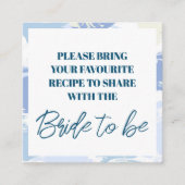 Modern Deel een Receptenwolk Negen Vrijgezellenfee Informatiekaartje (Voorkant)