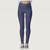 Modern Deep Blue Bokeh Leggings (Voorkant)
