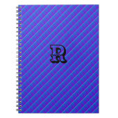 MODERN DEEP BLUE CUTE Spiral Photo Notitieboek (Voorkant)