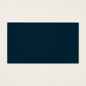 Modern Deep Blue Simple Wedding Registry Kaart (Achterkant)