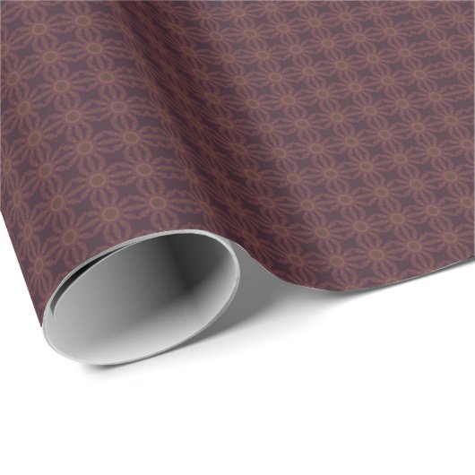 MODERN DEEP BROWN ROOS WRAPPING PAPIER (Rol Hoek)