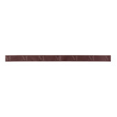 Modern Deep Burgundy Minimalist Monogram 1,5 inch Satijnen Lint (Voorkant)