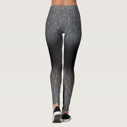 MODERN DEEP Grey Black CUTE LEGGINGS (Achterkant)