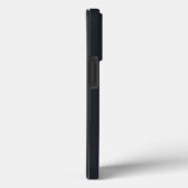 Modern Deep Grey/Black & Gold Monogram Case-Mate iPhone Case (Achterkant / Rechts)