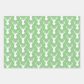 Modern Deer Head Silhouettes Inpakpapier Vel (Voorkant 3)