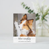 Modern Definieer Ondeugende Gepersonaliseerde Grap Feestdagenkaart (Staand voorkant)