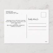 Modern Definieer Ondeugende Gepersonaliseerde Grap Feestdagenkaart (Achterkant)