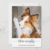 Modern Definieer Ondeugende Gepersonaliseerde Grap Feestdagenkaart (Voorkant)