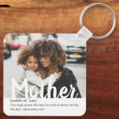 Modern | Definitie van de foto van moeder Sleutelhanger (Achterkant)