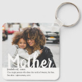 Modern | Definitie van de foto van moeder Sleutelhanger (Achterkant)
