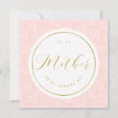 Modern Delicate | Naar mijn moeder op mijn trouwda Kaart (Voorkant)