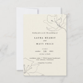 Modern Delicate Soft Eggshell Kaart