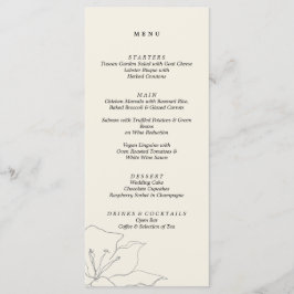 Modern Delicate Soft Eggshell Menu