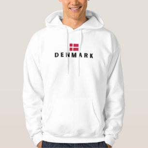 Modern Denemarken Scandinavië vlag land souvenir Hoodie