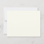 Modern Denim Blue Border Name & Address Note Card Notitiekaartje (Achterkant)