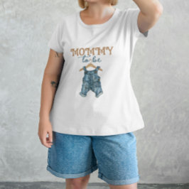 Modern Denim Boy Blue Jean Baby shower T-shirt