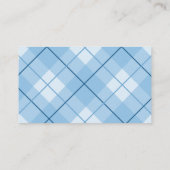 Modern Denim Teddy Bear Baby Showe Boeken voor Bab Informatiekaartje (Achterkant)