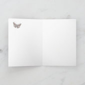 Modern denken aan jou met mooie witte engel kaart (Binnen)