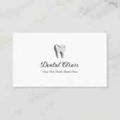 Modern Dental Clinic Logo QR Code  Visitekaartje (Voorkant)