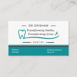 Modern Dentist Business Card Template Visitekaartje