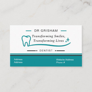 Modern Dentist Business Card Template Visitekaartje