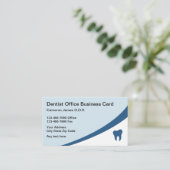 Modern Dentist Kantoor Visitekaartje (Staand voorkant)