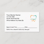 Modern Dentist Office Appointment Cards New Afsprakenkaartje (Voorkant)