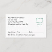 Modern Dentist Office Appointment Cards New Afsprakenkaartje (Voorkant)