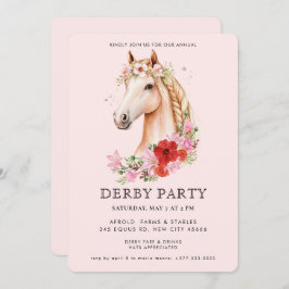 Modern Derby Party Kaart